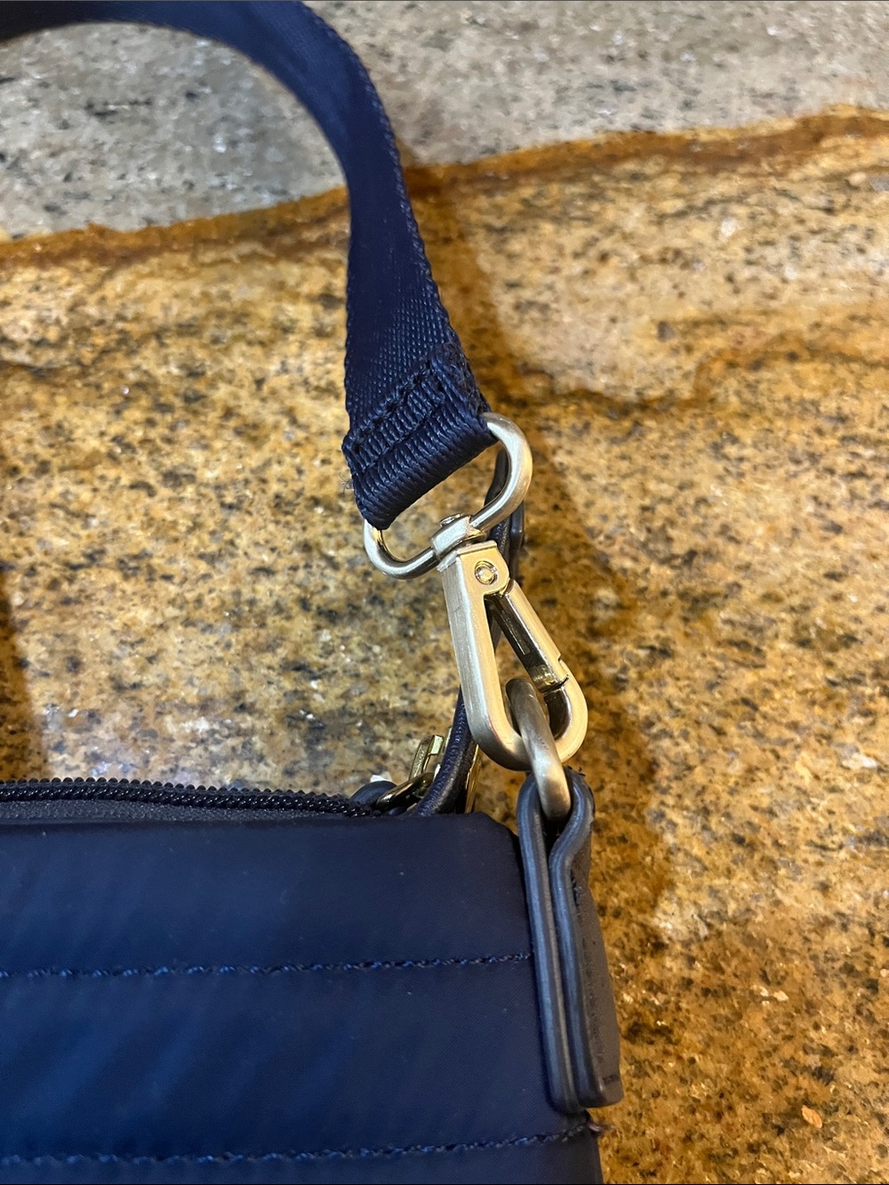RADLEY LONDON Navy Quilted Crossbody Bag with Top Handles - Picture 3 of 8